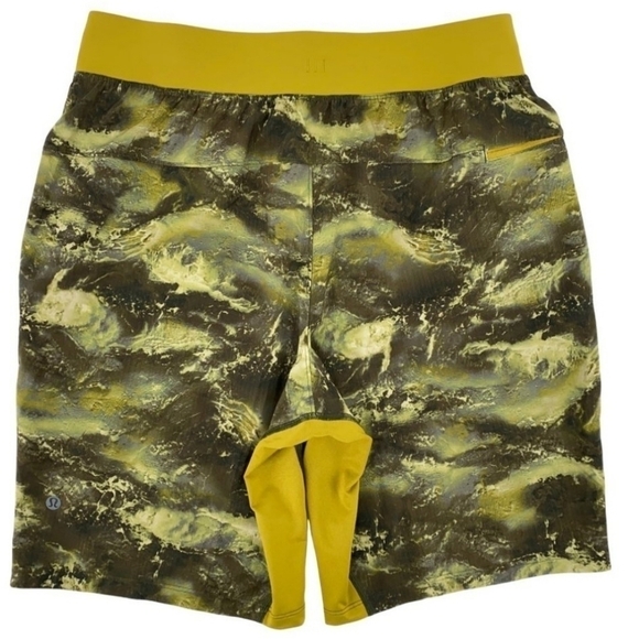 Lululemon T.H.E. Linerless Short 9" High Dive Auric Gold Multi Size XXL - Picture 4 of 11